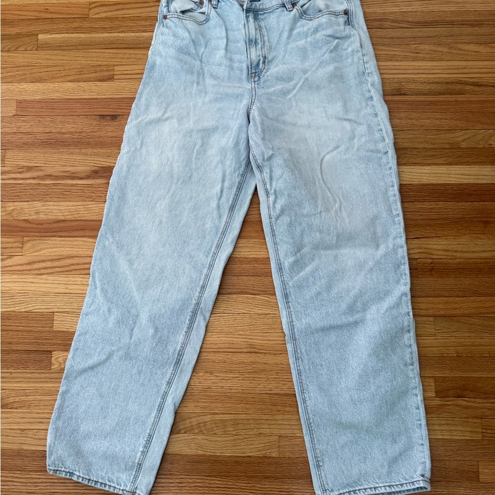 American Eagle Outfitters Light Blue Straight Leg Jeans